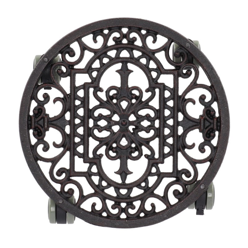Esschert Design Plant Trolley - Cast Iron Round - Image 4